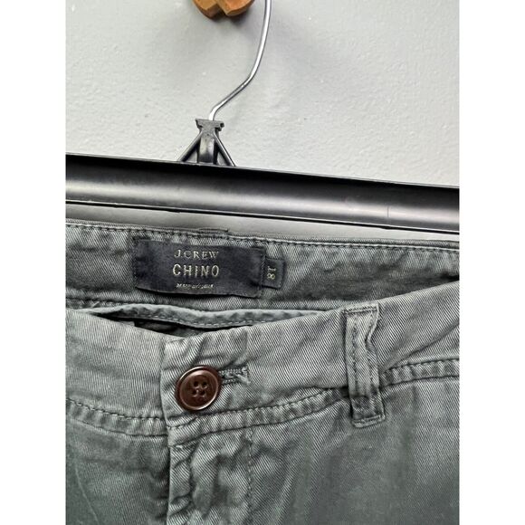 J Crew‎ Chino Teens size 18 gray flat front pants Cotton 32x30 - Picture 2 of 5